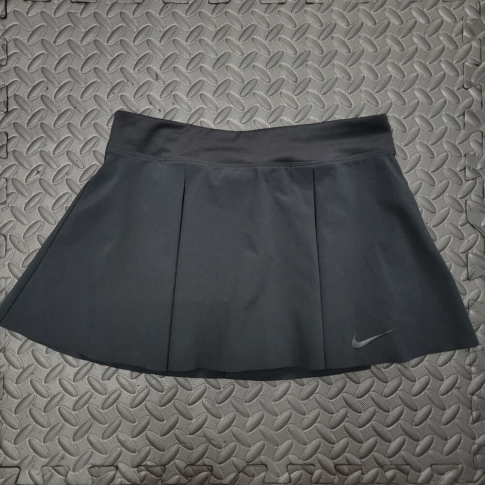 Nike Dri-FIT Women’s Medium Black Pleated Tennis Golf Skort Athletic